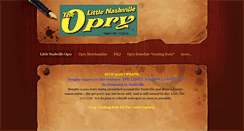 Desktop Screenshot of littlenashvilleopry.net